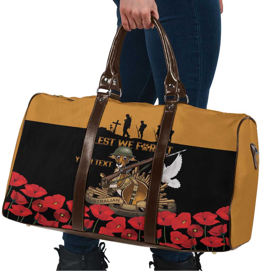 Australia ANZAC Day Personalised Travel Bag Honouring The Animals That Served