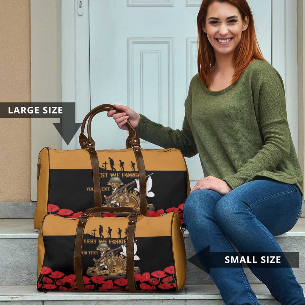 Australia ANZAC Day Personalised Travel Bag Honouring The Animals That Served