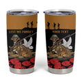 Australia ANZAC Day Personalised Tumbler Cup Honouring The Animals That Served