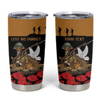 Australia ANZAC Day Personalised Tumbler Cup Honouring The Animals That Served