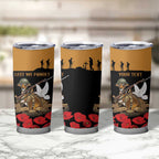 Australia ANZAC Day Personalised Tumbler Cup Honouring The Animals That Served