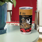 Australia ANZAC Day Personalised Tumbler Cup Honouring The Animals That Served
