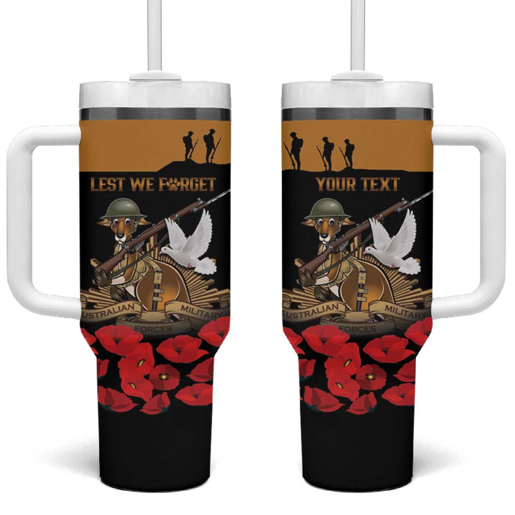 Australia ANZAC Day Personalised Tumbler With Handle Honouring The Animals That Served
