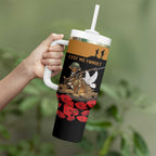 Australia ANZAC Day Personalised Tumbler With Handle Honouring The Animals That Served