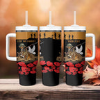 Australia ANZAC Day Personalised Tumbler With Handle Honouring The Animals That Served