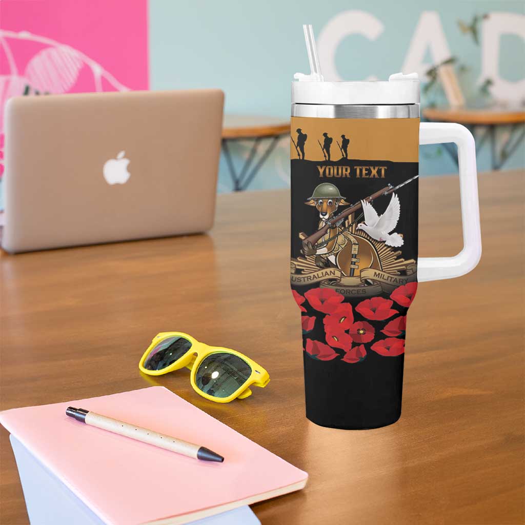 Australia ANZAC Day Personalised Tumbler With Handle Honouring The Animals That Served