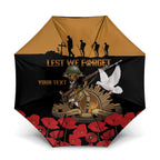 Australia ANZAC Day Personalised Umbrella Honouring The Animals That Served
