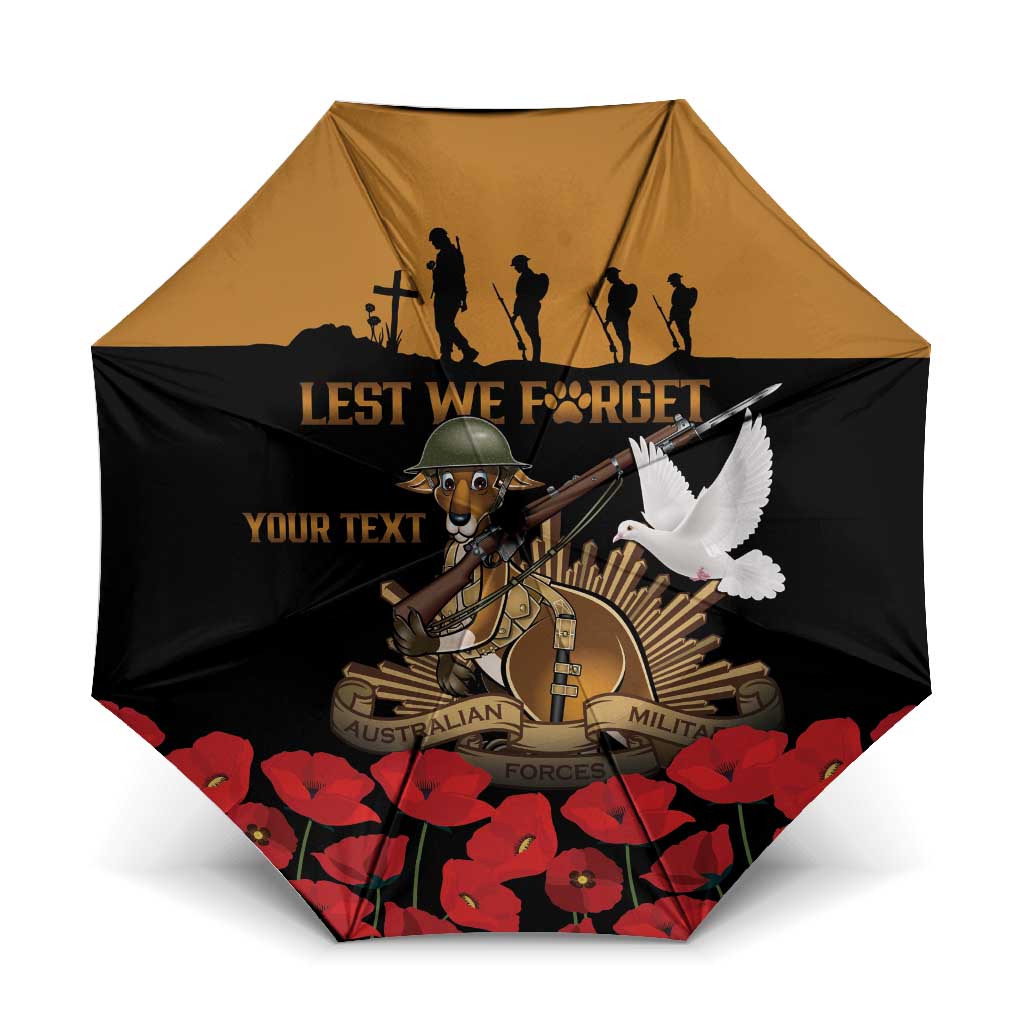 Australia ANZAC Day Personalised Umbrella Honouring The Animals That Served