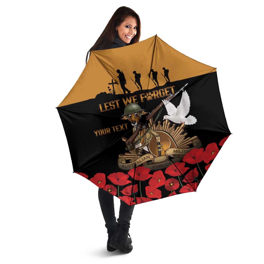 Australia ANZAC Day Personalised Umbrella Honouring The Animals That Served