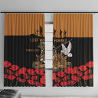 Australia ANZAC Day Personalised Window Curtain Honouring The Animals That Served