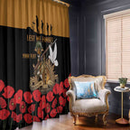 Australia ANZAC Day Personalised Window Curtain Honouring The Animals That Served