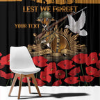 Australia ANZAC Day Personalised Window Curtain Honouring The Animals That Served