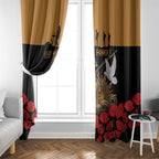 Australia ANZAC Day Personalised Window Curtain Honouring The Animals That Served