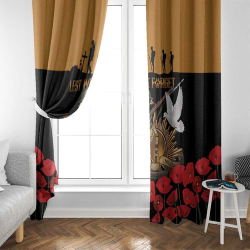 Australia ANZAC Day Personalised Window Curtain Honouring The Animals That Served