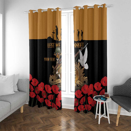 Australia ANZAC Day Personalised Window Curtain Honouring The Animals That Served