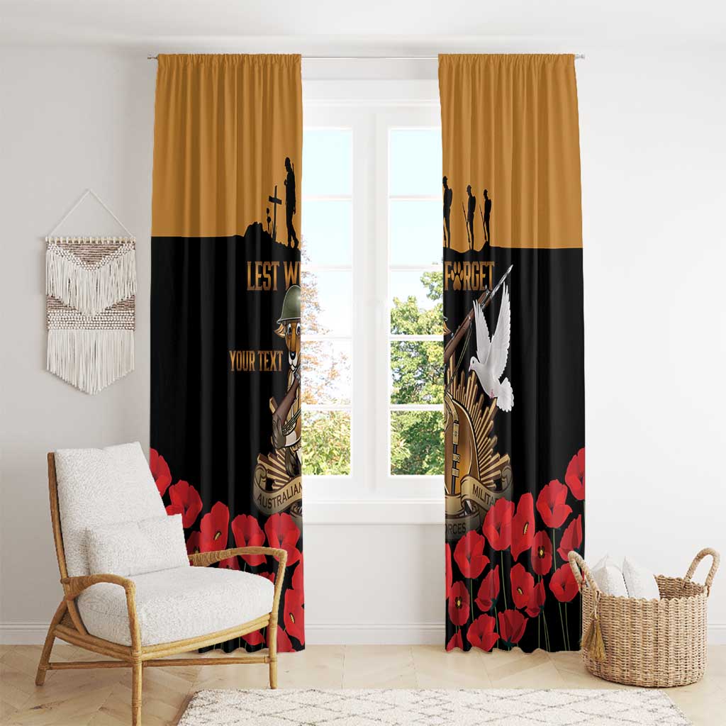 Australia ANZAC Day Personalised Window Curtain Honouring The Animals That Served