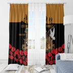 Australia ANZAC Day Personalised Window Curtain Honouring The Animals That Served