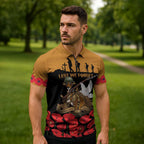 Australia ANZAC Day Personalised Zipper Polo Shirt Honouring The Animals That Served