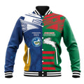 Custom Rabbitohs and Eels Together Baseball Jacket Sporty Style