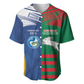 Custom Rabbitohs and Eels Together Baseball Jersey Sporty Style