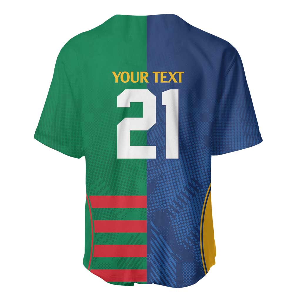 Custom Rabbitohs and Eels Together Baseball Jersey Sporty Style