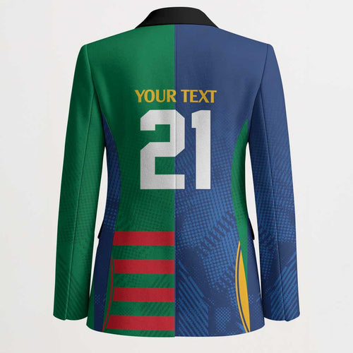 Custom Rabbitohs and Eels Together Blazer Sporty Style