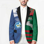Custom Rabbitohs and Eels Together Blazer Sporty Style