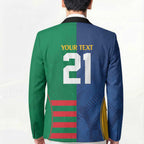 Custom Rabbitohs and Eels Together Blazer Sporty Style