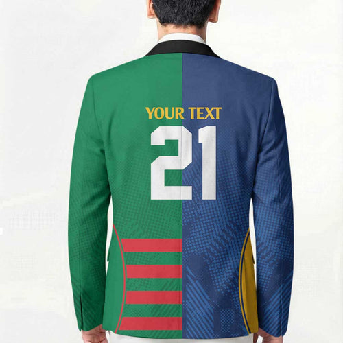 Custom Rabbitohs and Eels Together Blazer Sporty Style