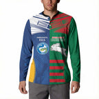Custom Rabbitohs and Eels Together Button Sweatshirt Sporty Style