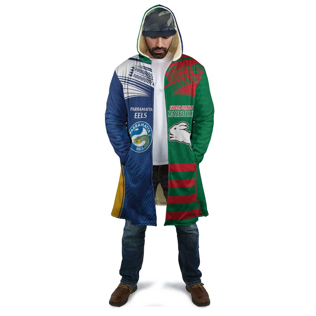 Custom Rabbitohs and Eels Together Cloak Sporty Style