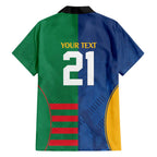 Custom Rabbitohs and Eels Together Hawaiian Shirt Sporty Style
