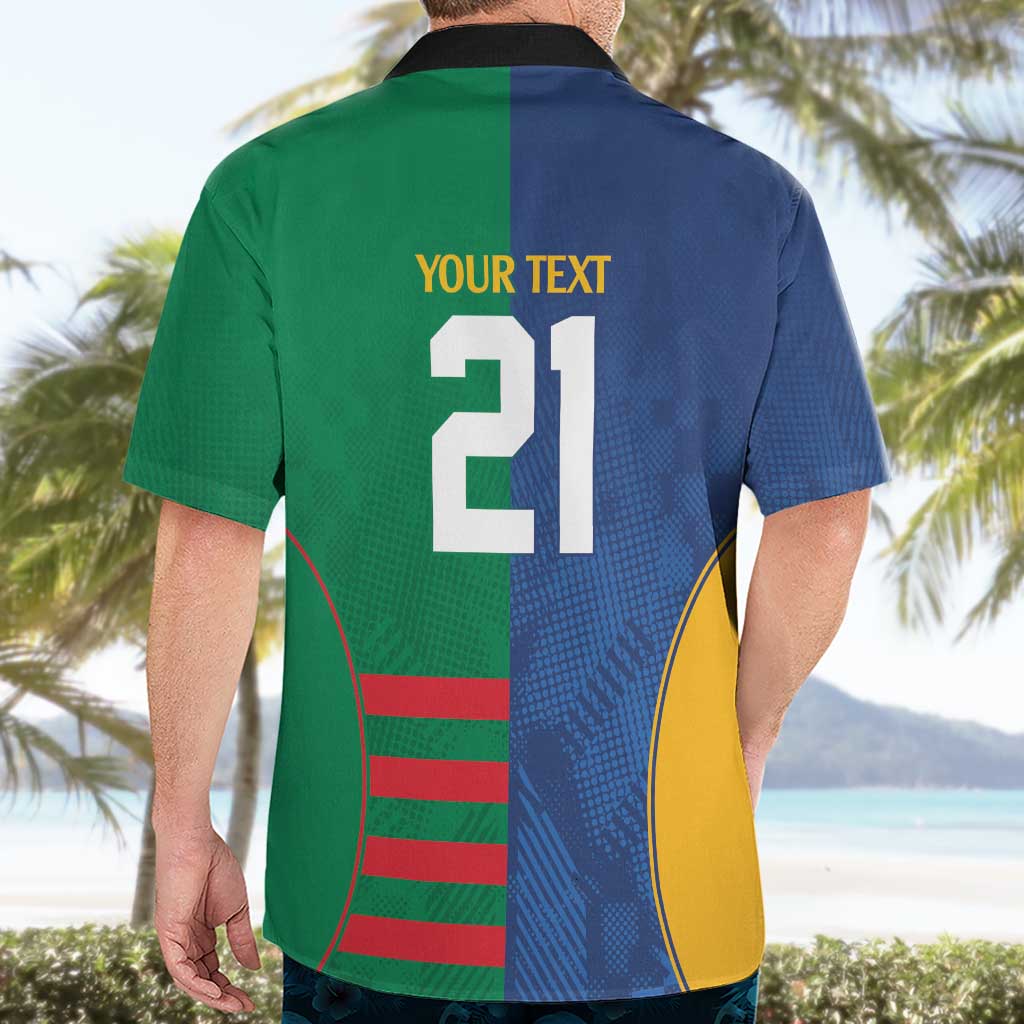 Custom Rabbitohs and Eels Together Hawaiian Shirt Sporty Style
