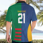 Custom Rabbitohs and Eels Together Hawaiian Shirt Sporty Style