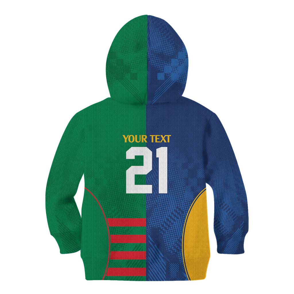 Custom Rabbitohs and Eels Together Kid Hoodie Sporty Style