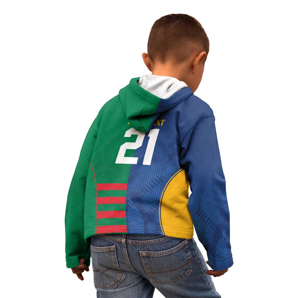 Custom Rabbitohs and Eels Together Kid Hoodie Sporty Style