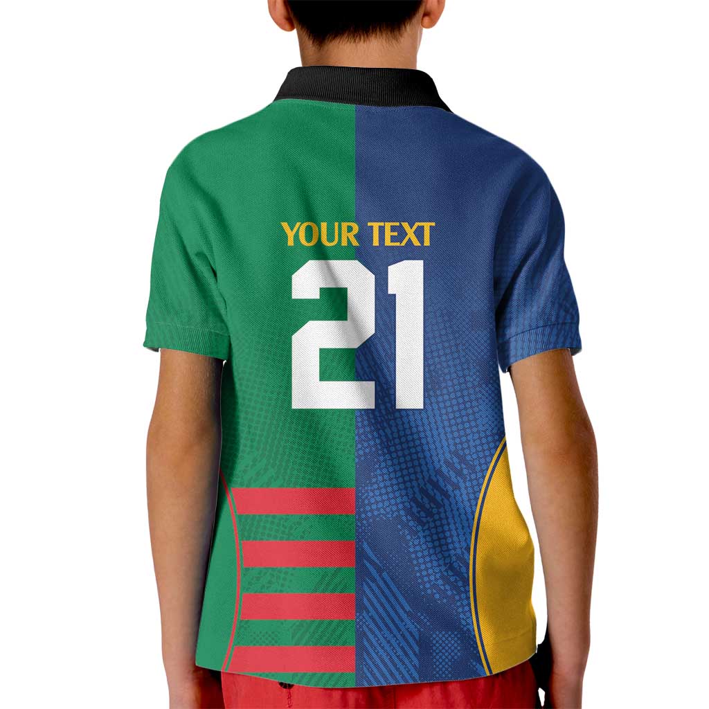 Custom Rabbitohs and Eels Together Kid Polo Shirt Sporty Style