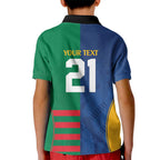 Custom Rabbitohs and Eels Together Kid Polo Shirt Sporty Style