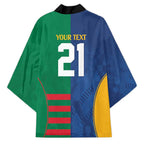Custom Rabbitohs and Eels Together Kimono Sporty Style