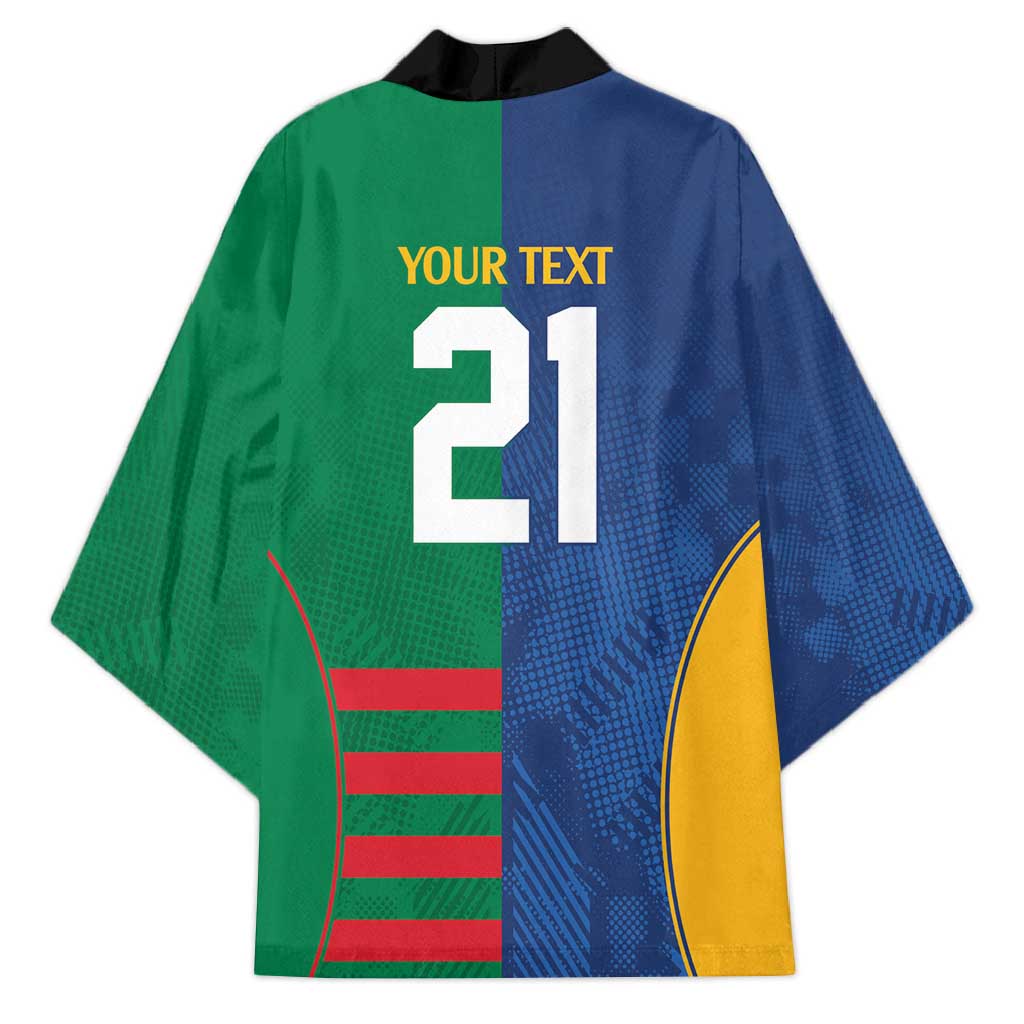 Custom Rabbitohs and Eels Together Kimono Sporty Style