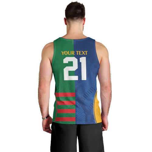 Custom Rabbitohs and Eels Together Men Tank Top Sporty Style