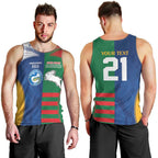 Custom Rabbitohs and Eels Together Men Tank Top Sporty Style