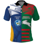 Custom Rabbitohs and Eels Together Polo Shirt Sporty Style