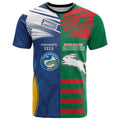 Custom Rabbitohs and Eels Together T Shirt Sporty Style