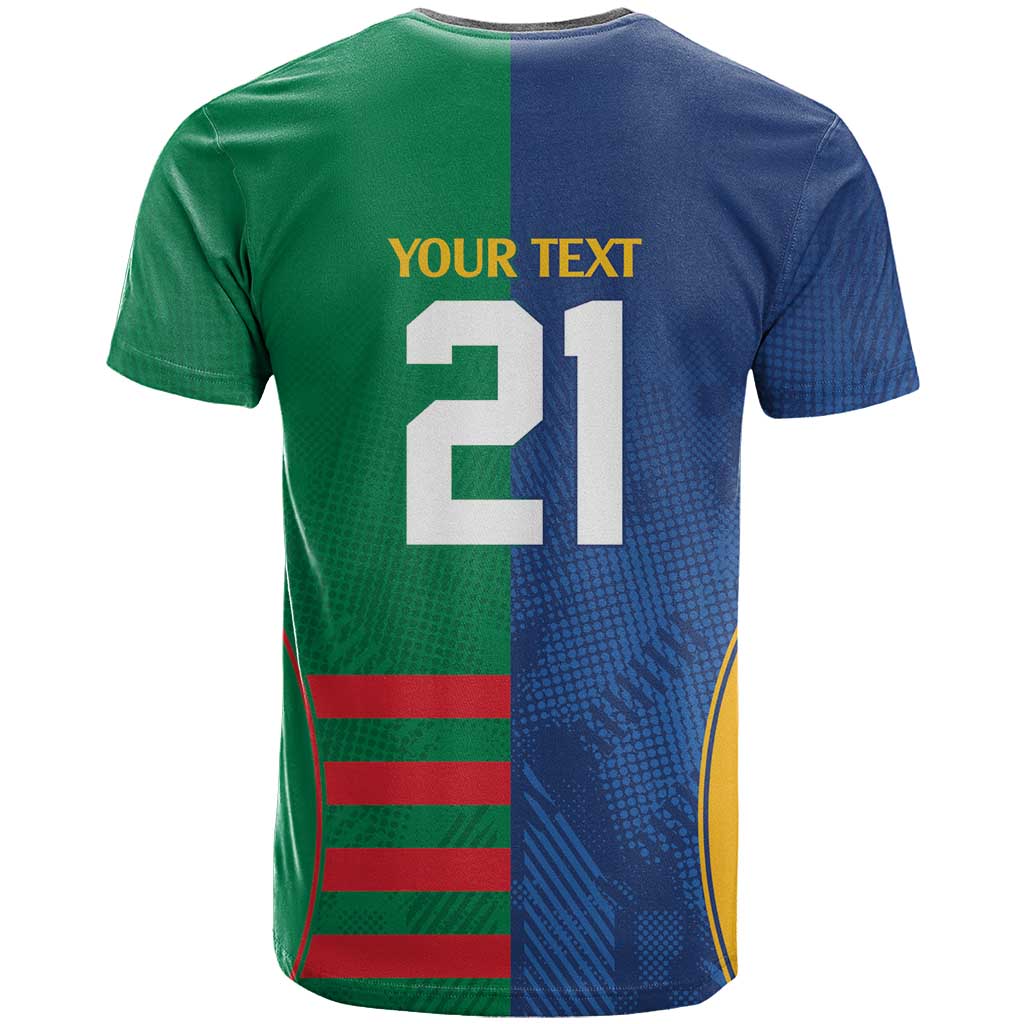 Custom Rabbitohs and Eels Together T Shirt Sporty Style