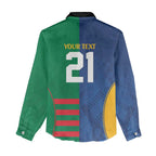 Custom Rabbitohs and Eels Together Women Casual Shirt Sporty Style