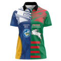 Custom Rabbitohs and Eels Together Women Polo Shirt Sporty Style