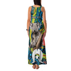 Personalised Vivid Minimal Koala Family Matching Tank Maxi Dress and Hawaiian Shirt NAIDOC 2024 Aboriginal Art Style No2