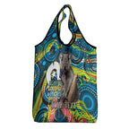 Personalised Vivid Minimal Koala Grocery Bag NAIDOC 2024 Aboriginal Art Style No2