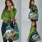 Personalised Vivid Minimal Koala Grocery Bag NAIDOC 2024 Aboriginal Art Style No2